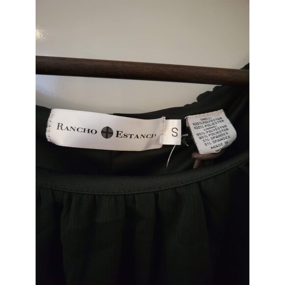 Rancho Estancia Black Blouse Size Small NWT - Picture 2 of 5
